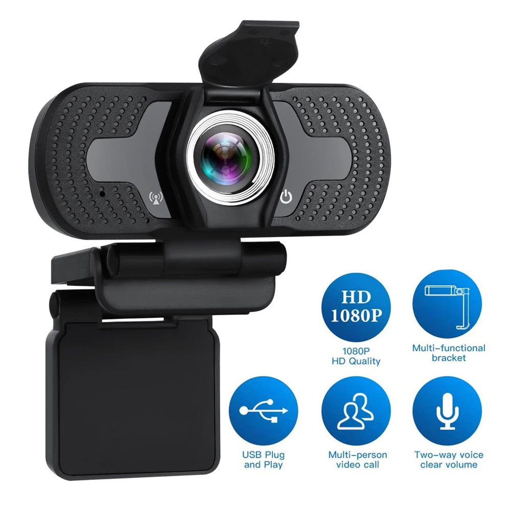 

Webcam 1080P Full HD Web Camera With Microphone Web Cam 1080p For PC Computer Mac Laptop Desktop YouTube Skype USB Camara Web