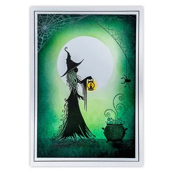 Коллекция Dream Witch Хэллоуин кошка дом холм дерево металлические штампы для резки