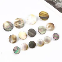 5pcs natural black mother of pearl shell buttons for clothing sewing accessories diy crafts garment decoration multicolor