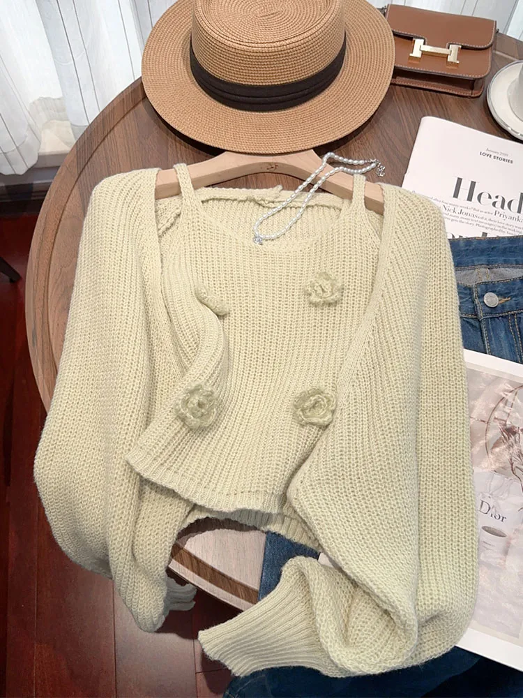 Осінь 2024. Елегантний комплект із двох предметів. Жіночий светр у французькому