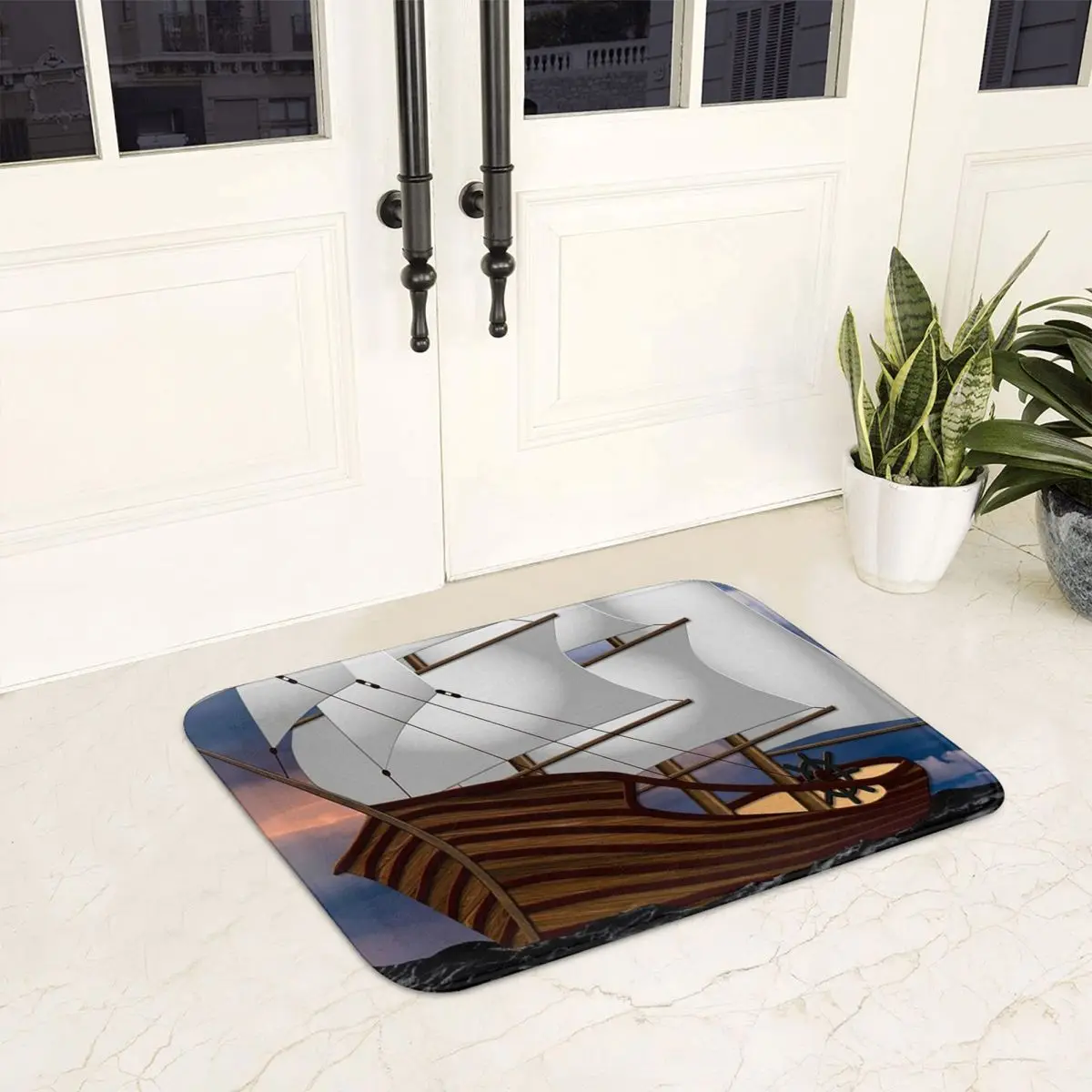 Противоскользящий напольный коврик Galleon для Парусников моющийся кухни входа