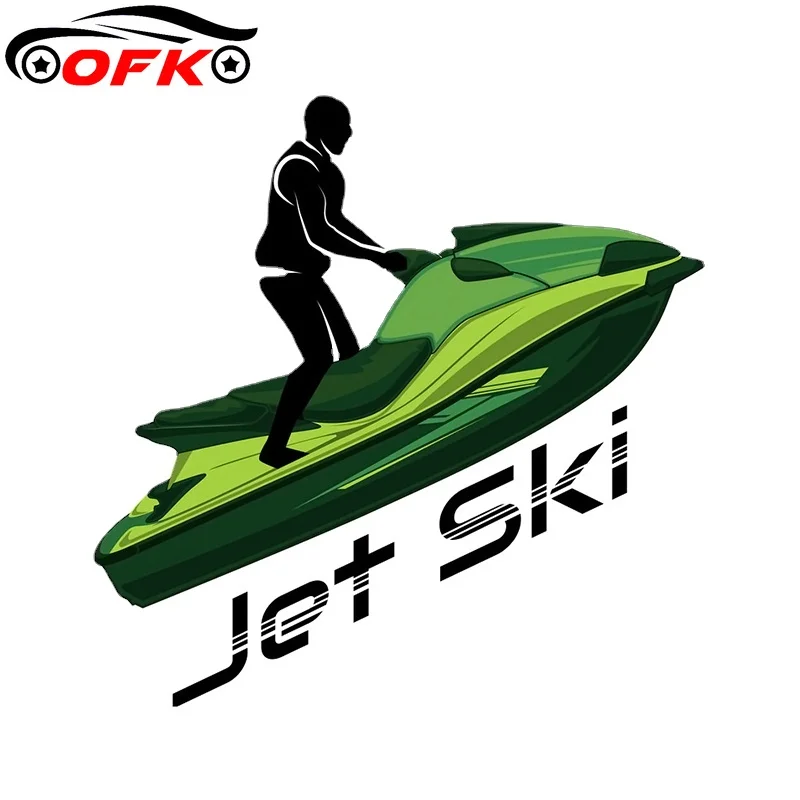 Забавная виниловая наклейка с логотипом OFK для Jet Ski стильная Водонепроницаемая