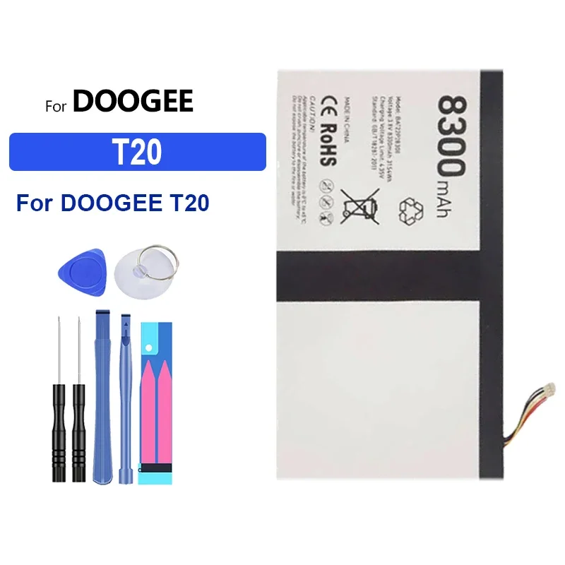 32108145 Сменный аккумулятор для Doogee T10 T20 8300 мАч портативные батареи