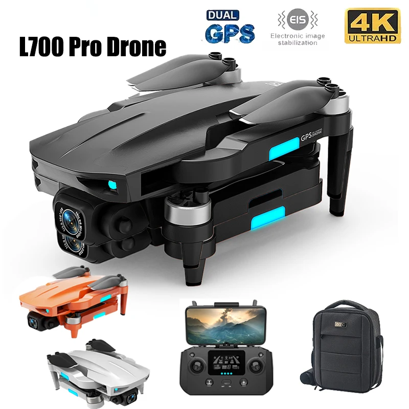 

2022 NEW L700 PRO Drone GPS 4K Professional Dual HD Camera FPV 1.2Km Aerial Photography Brushless Motor Foldable Quadcopter Toys