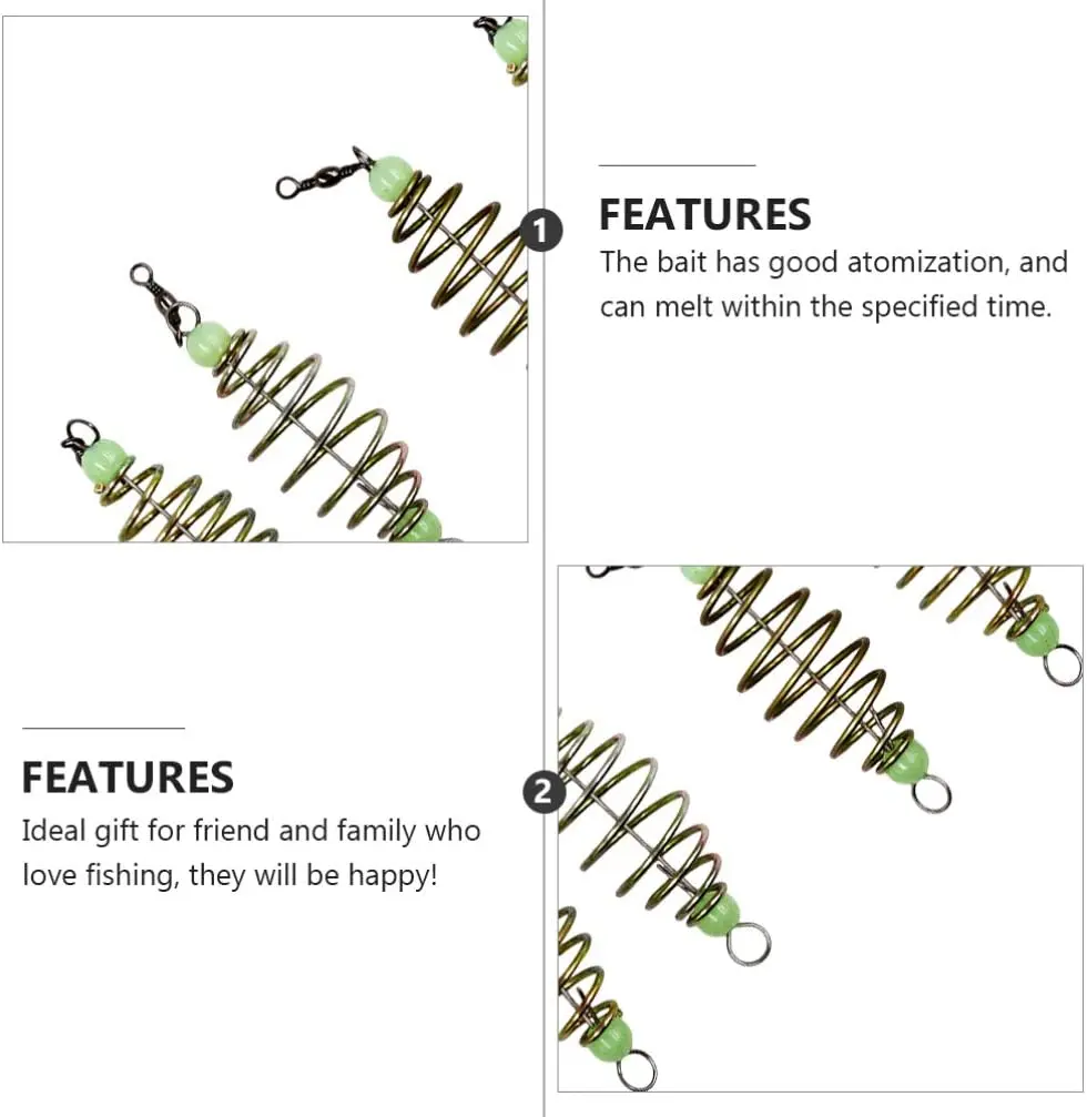 4 шт. пружинная приманка для рыбалки из нержавеющей стали | Спорт и развлечения