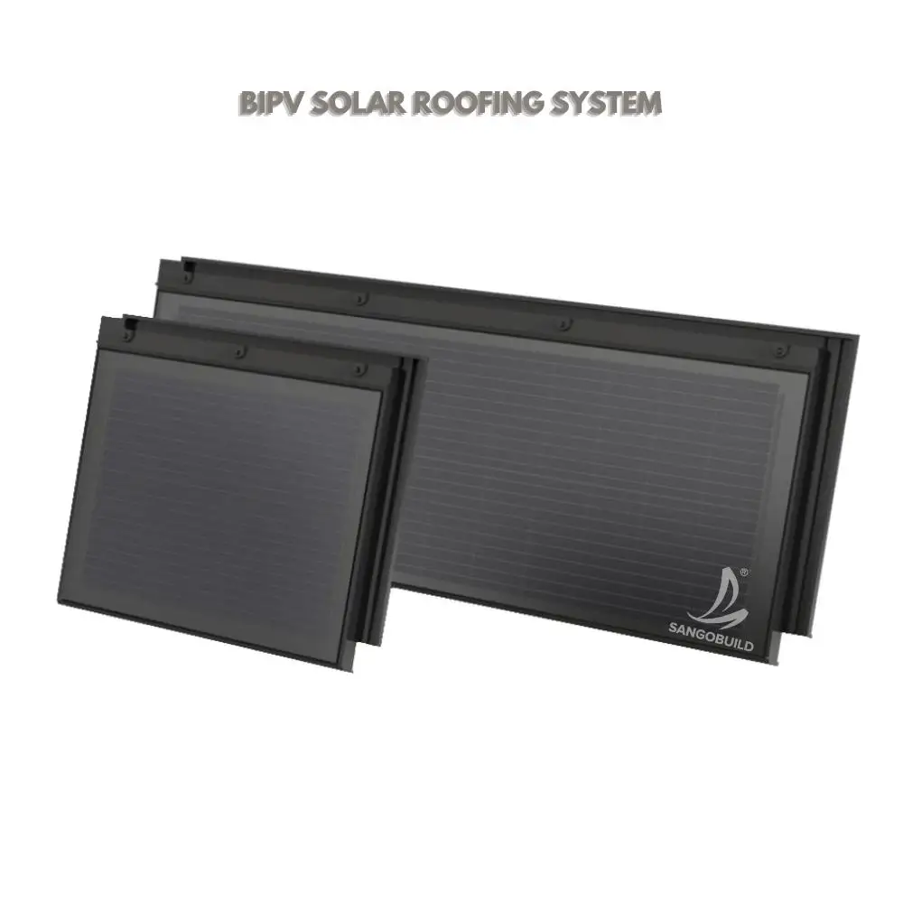 

BIPV Roofing System Innovative Design of Photovoltaic Technology and Green Energy Building Material Solar Shingle Roof Tiles