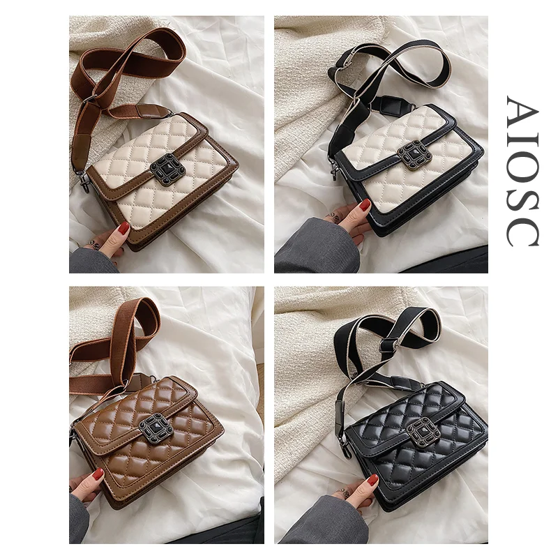

New PU Leather Messenger Bags Trend Casual Chain Crossbody Bags For Women Fashion Simple Shoulder Bag Ladies Designer Handbags