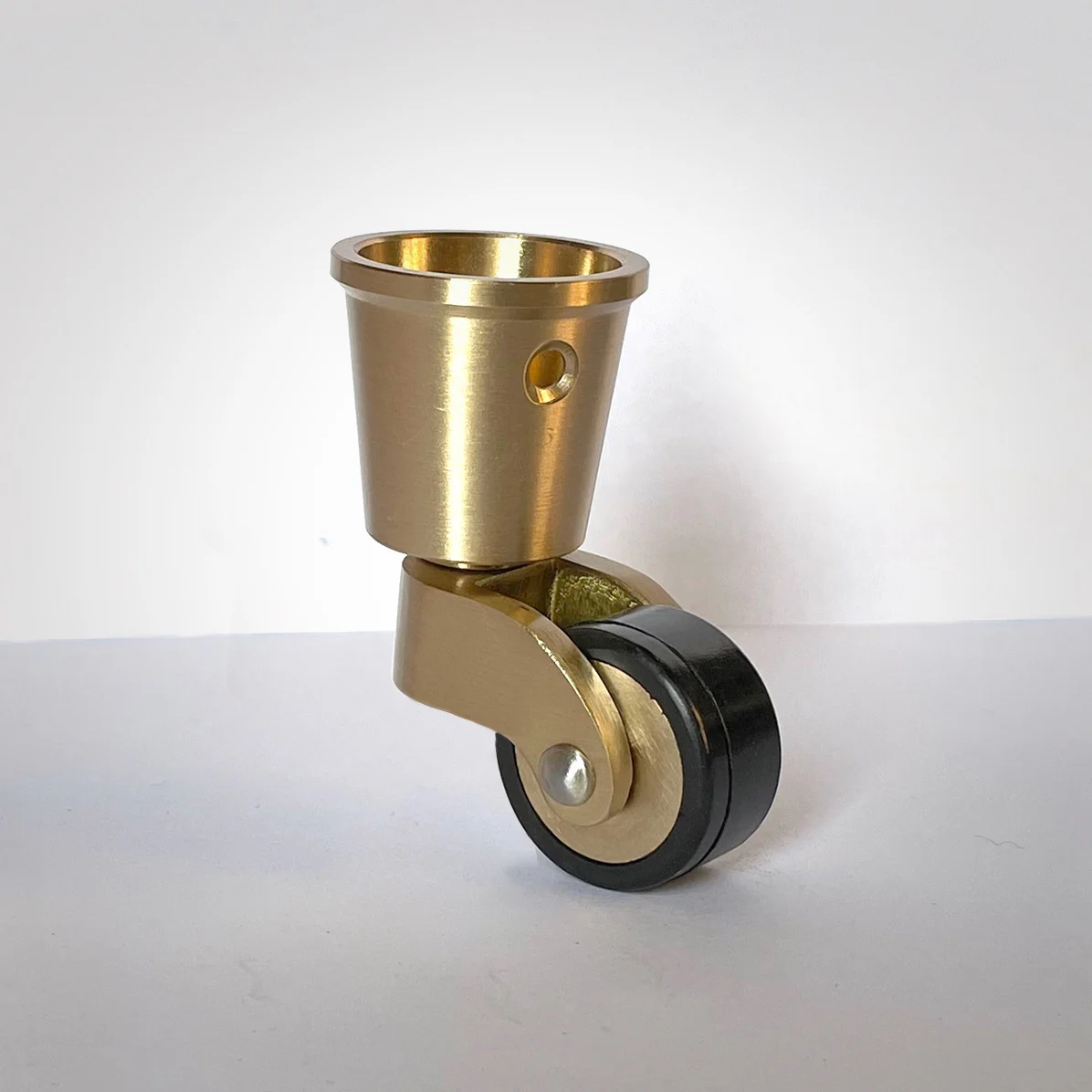 

Furniture Pure Copper Caster Universal Wheel Dining Car round Cup Caster Rubber Guard Circle Non-Hurt Floor Trolley Caster