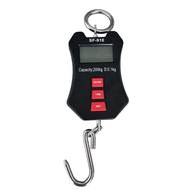 

Electric Digital Scale Portable LCD Display Hanging Weighing Scale for w/ Hook for Fishing Weighing Luggage Anto-power-o