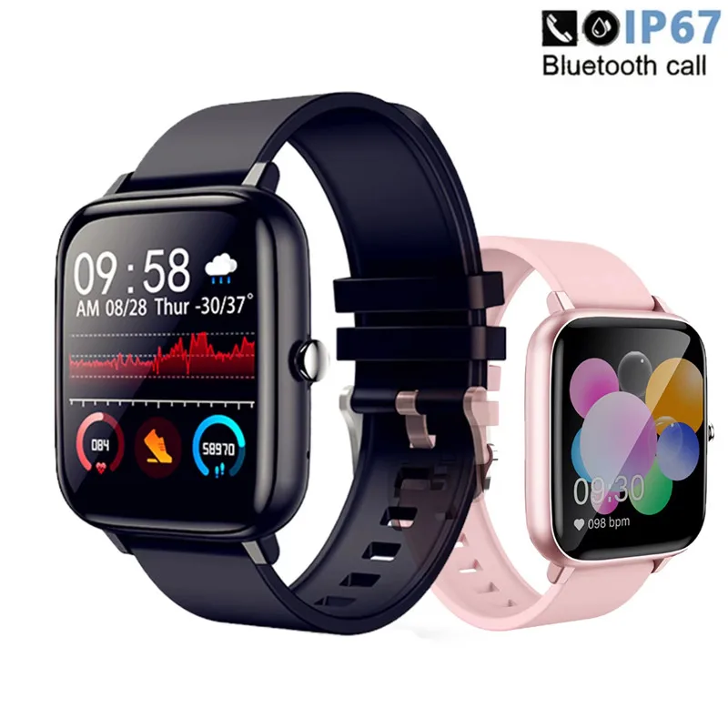 

New P6 Full Touch Smart Watch Women Heart Rate Fitness Tracker Bluetooth Call Answer Waterproof IP67 Men Smartwatch for Xiaomi