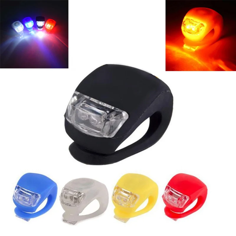 

Cyrusher Silicone Safety Warning Light 3 Mode Bicycle Light Helmet LED Flash Front Wheel Bike Light Cycle Rear Tail Frog Light