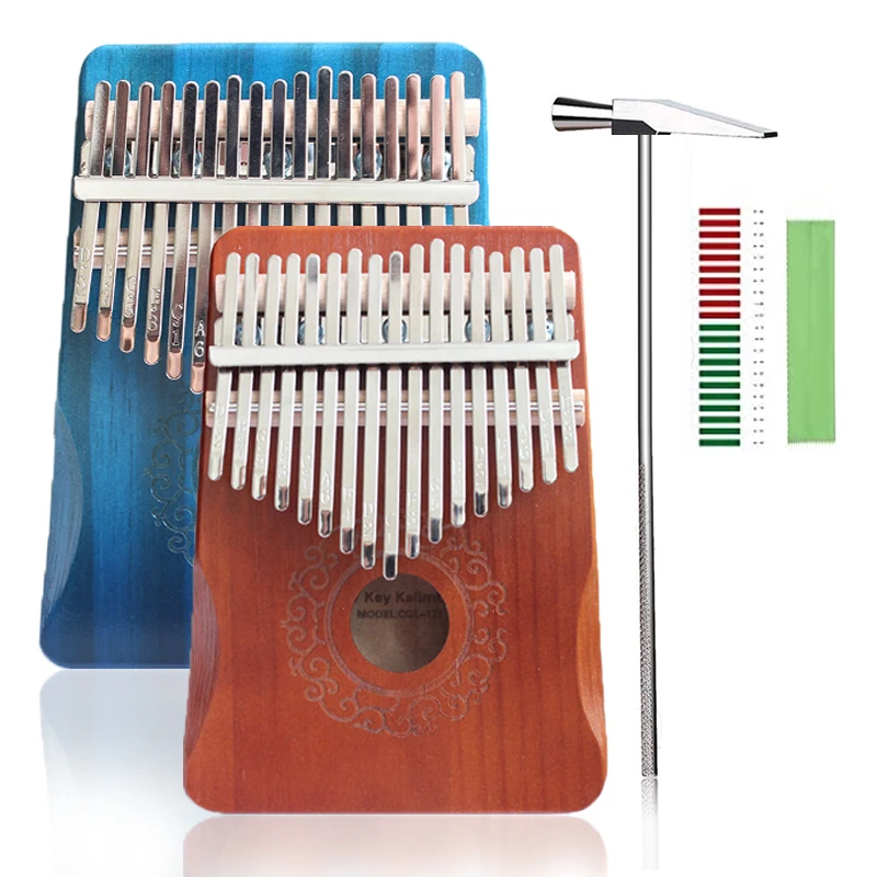 

Kalimba 17 Keys Perfect Thumb Piano High Quality Wood Mahogany Mbira Body Musical Instruments Finger Piano Creative Music Box