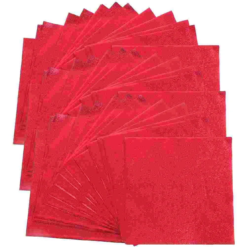 

100Pcs Decorative Snacks Household Candy Wrapping Paper Practical Chocolate Pack Paper for Candy Chocolate DIY Wrapping