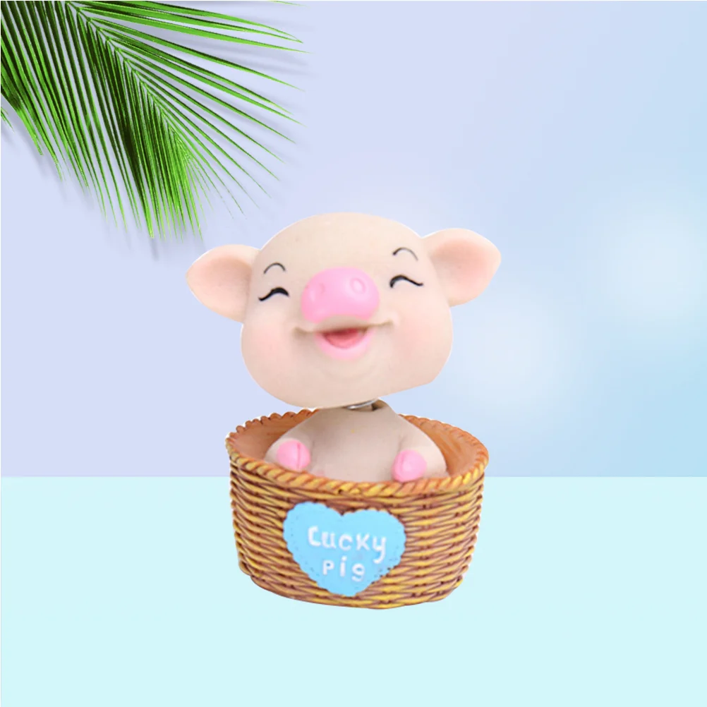 

1pc Adorable Creative Decorative Nodding Figure Dashboard Ornament Shaking Cartoon for Office