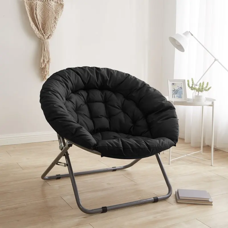 

Polyester Folding Chair, Black