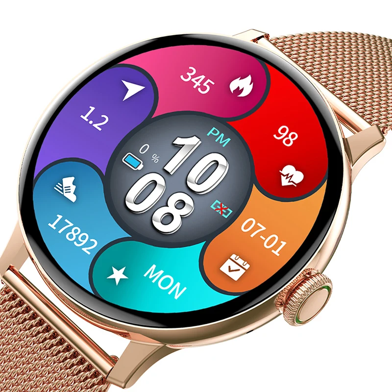

Smart Watch Women Bluetooth Call Fitness Tracker Waterproof Sports Wrist Smartwatch for Men Xiaomi Huawei PK Amazfit GTR 4 2023