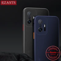 rzants for xiaomi mi 11t mi 11t pro simple phone case uu thinmatte ultra thin translucent color buttons phone casing
