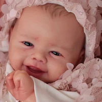 fbbd 21inch sweet baby diy reborn doll kit emmy smile lifelike soft touch unfinished doll parts