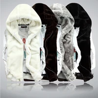 plush vest mens winter couple hooded sleeveless shoulder cut loose plus size faux fur mink vest jacket