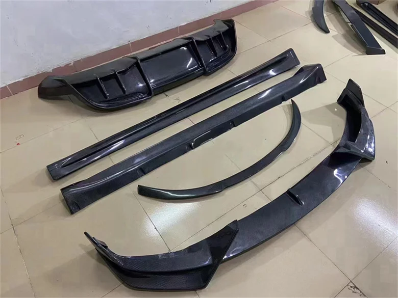 Передний бампер из углеродного волокна задний спойлер диффузор для багажника