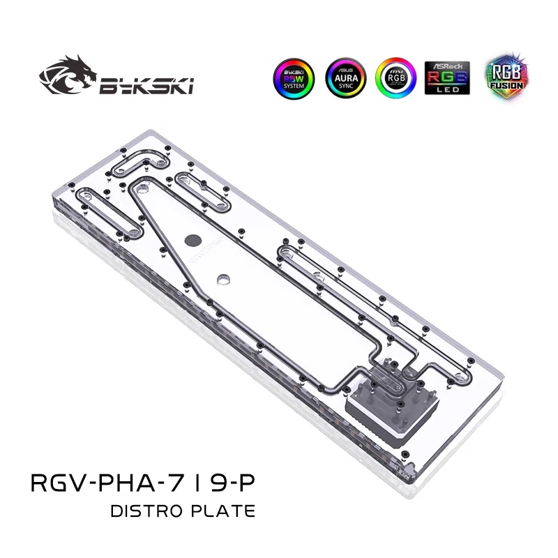 Фото Акриловый бак BYKSKI для корпуса PHANTEKS 719LTG, компьютерный корпус/комбо-насос DDC/прозрачный акрил/простая сборка RGV-PHA-719-P №3