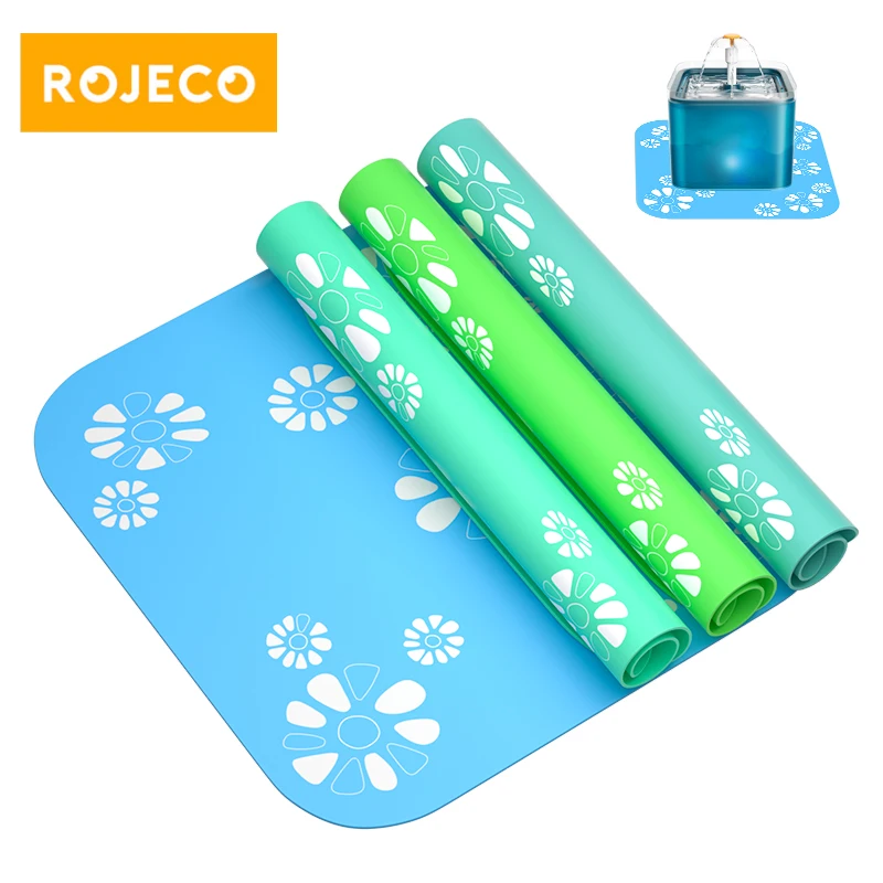 

Силиконовый коврик ROJECO для домашних животных, нескользящий коврик для кошек, аксессуары для водяных фонтанов, аксессуары для домашних живо...