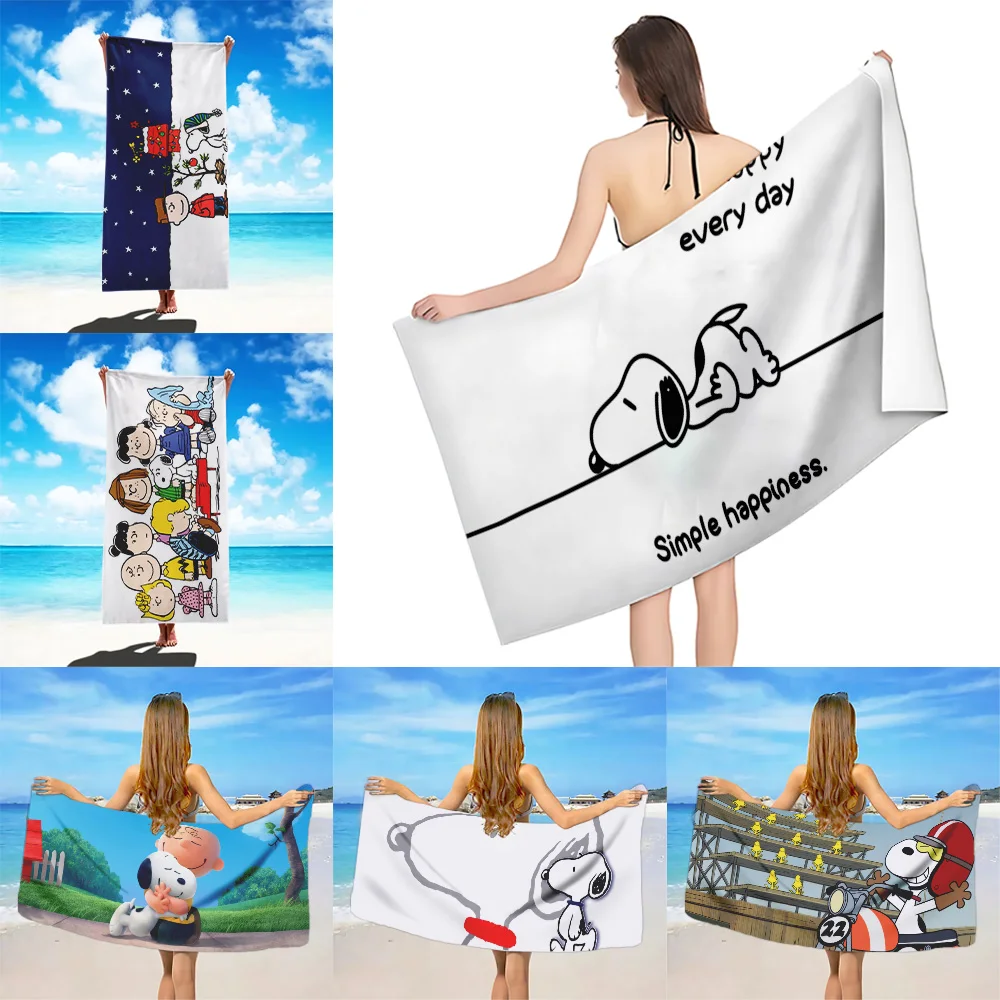 Милое пляжное полотенце с рисунком из микрофибры без песка быстросохнущие