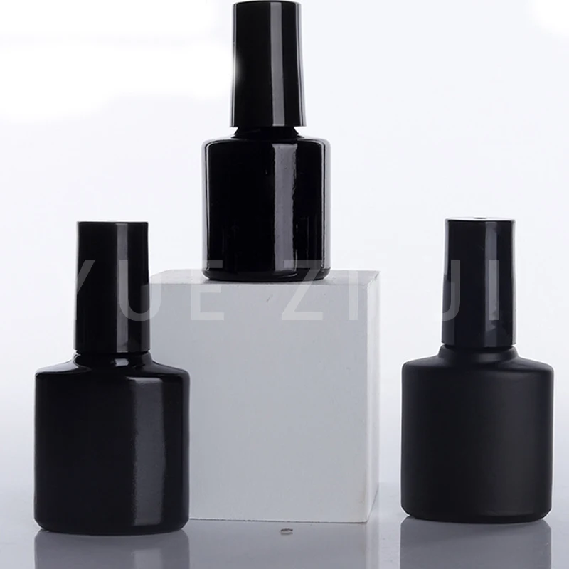 

6pcs 10ML Empty Nail Polish Bottles Cylindrical Glass Nail Polish Refillable Nail Varnish Bottles DIY Nail Brush Bottle