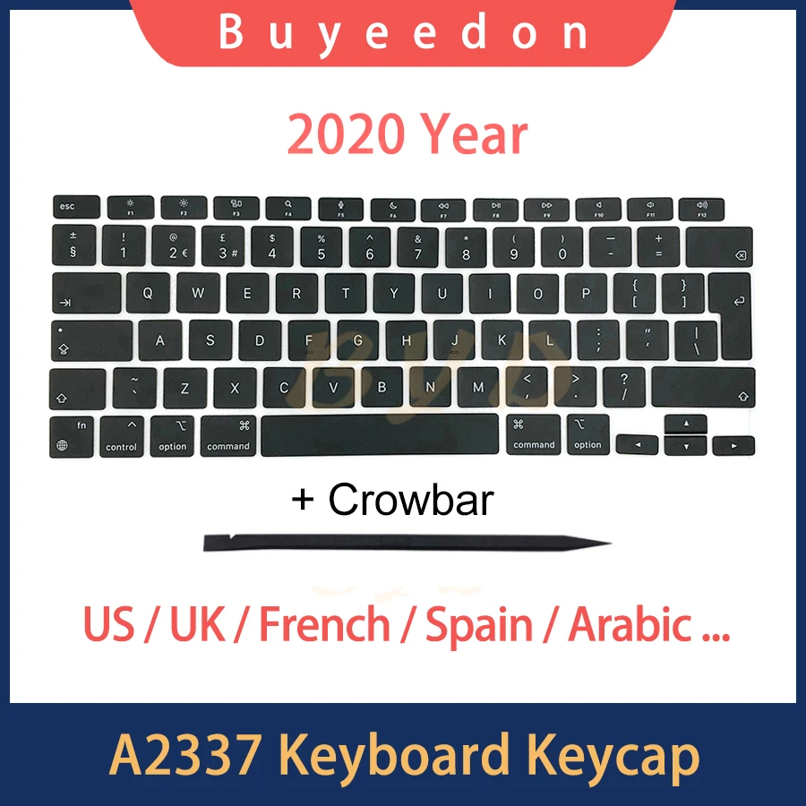 

Клавишные колпачки для ноутбука A2337, колпачки для клавиш, колпачки для клавиатуры, колпачки для клавиатур для клавиатуры для США, Великобрит...