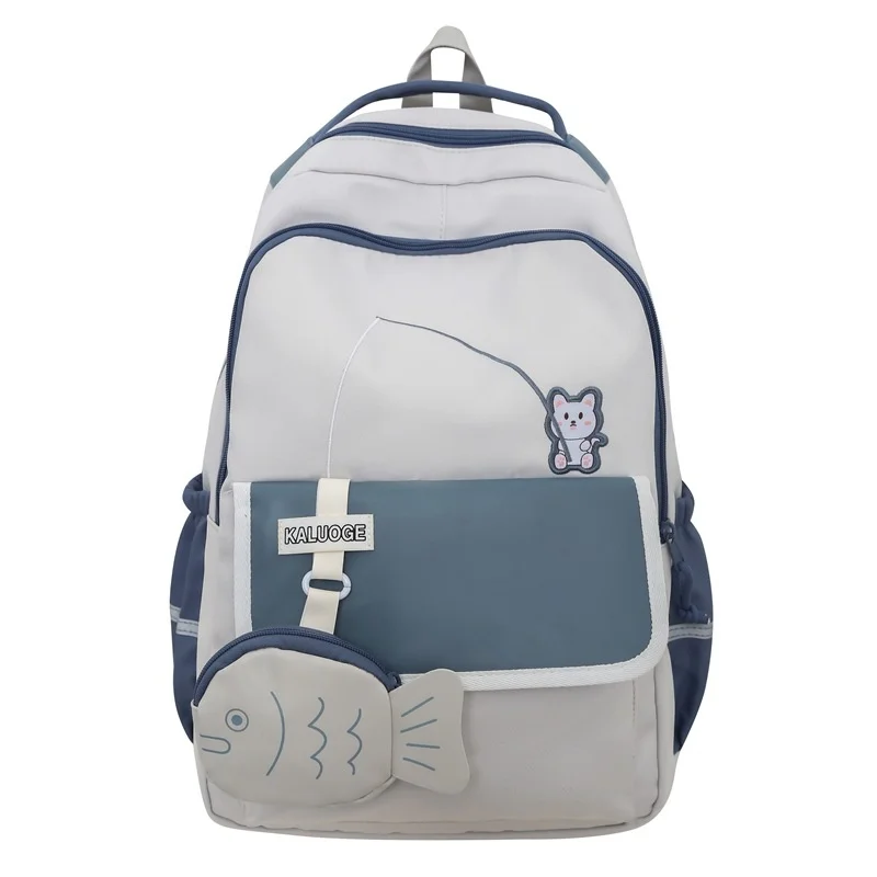 

Girls School Bags for Teenagers Student Cute Cartoon Backpack Women Nylon Campus Schoolbag Korean Bagpack