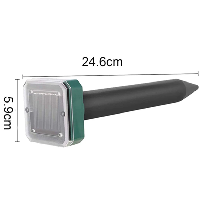 12 упаковок уличный солнечный ультразвуковой отпугиватель змей электронный для