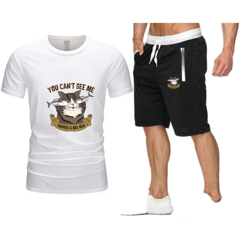 Летний спортивный мужской комплект с шортами Camiseta футбольный два в одном