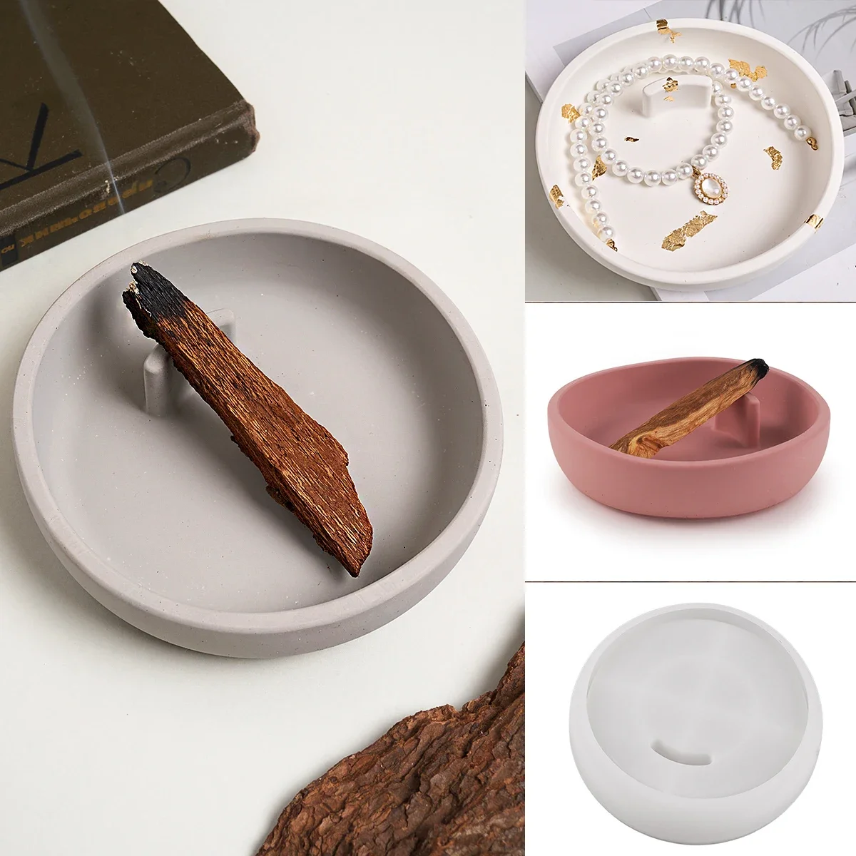 Поднос для ароматерапии силиконовая форма с контейнером пепла сделай сам