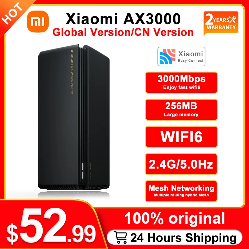 Wi-Fi-роутер Xiaomi AX3000 WIFI6 5 ГГц 4 антенны | Компьютеры и офис
