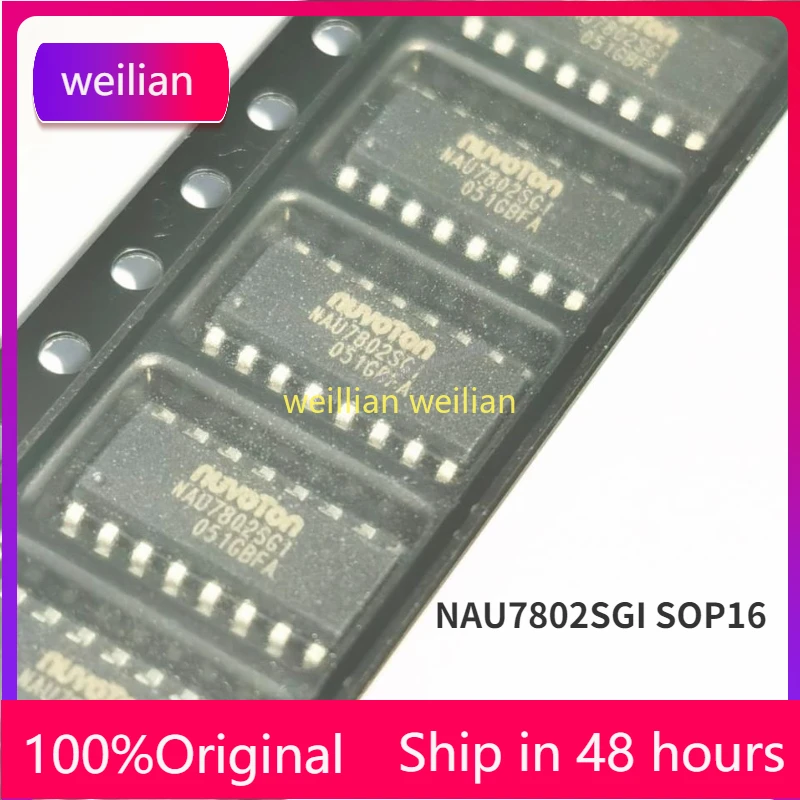 

10-100PCS 100% Brand new+original NAU7802 NAU7802SGI SOP16