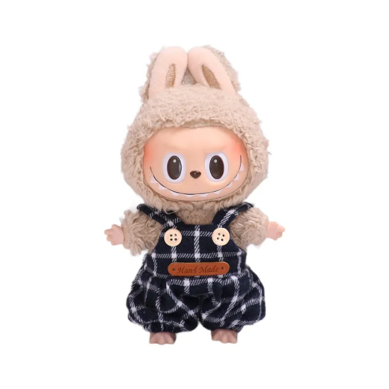 17 см Kawaii мини плюшевая кукла аксессуары для одежды Корея Kpop Exo Labubu Idol клетчатый