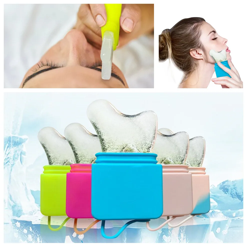 

Face Lifting Contouring Tool Ice Balls Face Massager Reduce Eye Puffiness Relief Face Puffiness Silicone Ice Cube Facial Roller