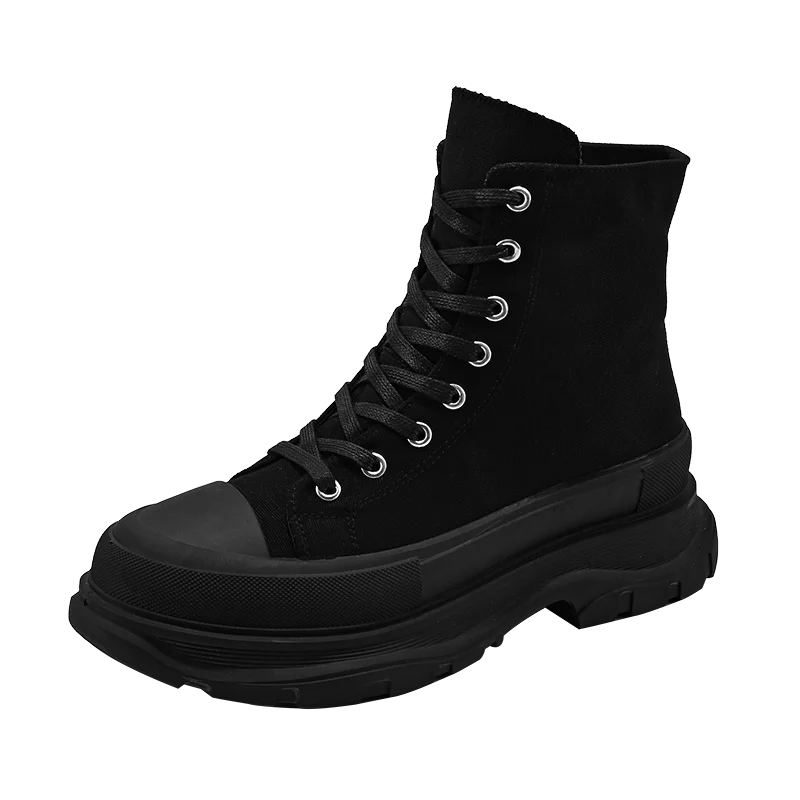 Damyuan 2022  Winter Woman Black Boots Size39-44 Chaussure Femme Women Heightening Boots Sneakers Canvas Casual luxury  Shoes