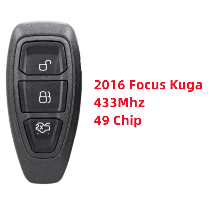 

Умный ключ XIEAILI OEM с тремя кнопками и бесключевым входом для Ford 2016 Kuga Focus Mondeo 433 МГц 49 чип S957