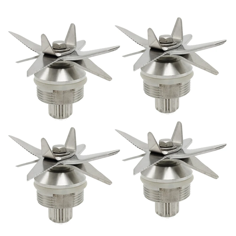 

4X 767 Stainless Steel Juicer Ice Blades Blender 8 Blade Knives Knife For Universal 2L Machine