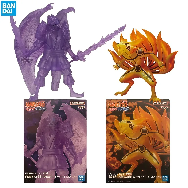 Фото Оригинальные коллекционные фигурки BANDAI BANPRESTO NARUTO Shippuden Susanoo/Kurama, прозрачно-фиолетовая аниме-модель, игрушка-подарок AS №1