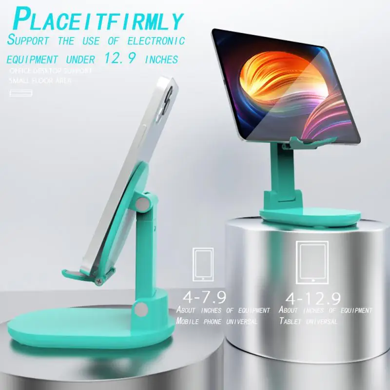 

Metal Folding Mobile Phone Stand New Desktop Mobile Phone Holder Support Mirror Lovely Shooting Live Broadcast Special