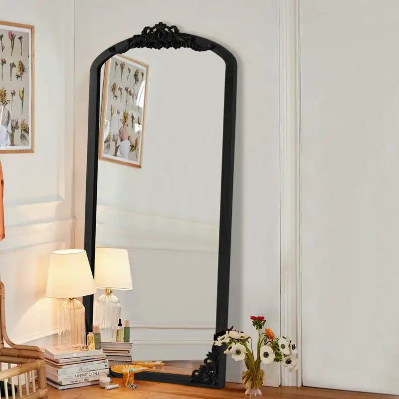 

Arch Full-Length Vintage Mirror, Black