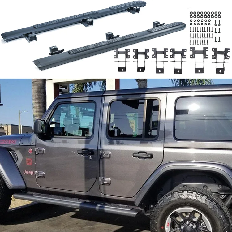 

2/4 Door MP Aluminum Alloy Side Step Bars Running Boards for Jeep Wrangler JK 07-18