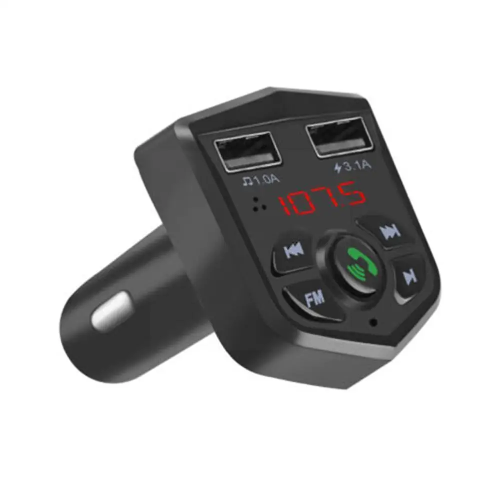 

Car Mp3 Player Bluetooth Fm Transmitter Wireless Adapter Receiver Auto Fast Car Charger Mic Audio Accessories Usb Dual Y3p7
