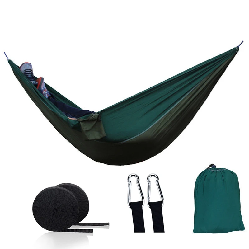 

Hammock Camping Portable Garden 1-2 Person Fabric Hanging Bed Travel Beach Garden Hunting Sleeping Swing Outdoor Furniture