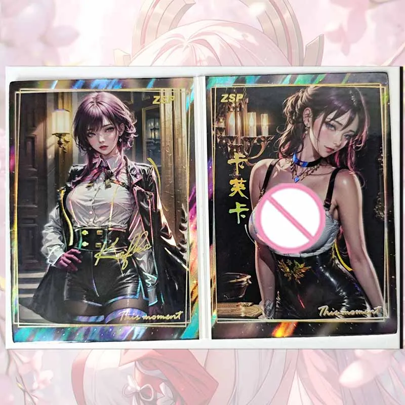 Goddess Story Fan girl ZSP двустворчатая карта Ningguang Kafka Nami Hyuga Hinata Ganyu boy Коллекция игрушек
