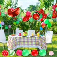 105pcs fruit party decorations set for kid happy birthday banner fruit foil balloons party hawaiian party decoration baby shower