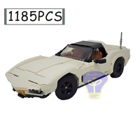 new 1185pcs corvette supercar model buiding kit block self locking bricks toy birthday christmas gift