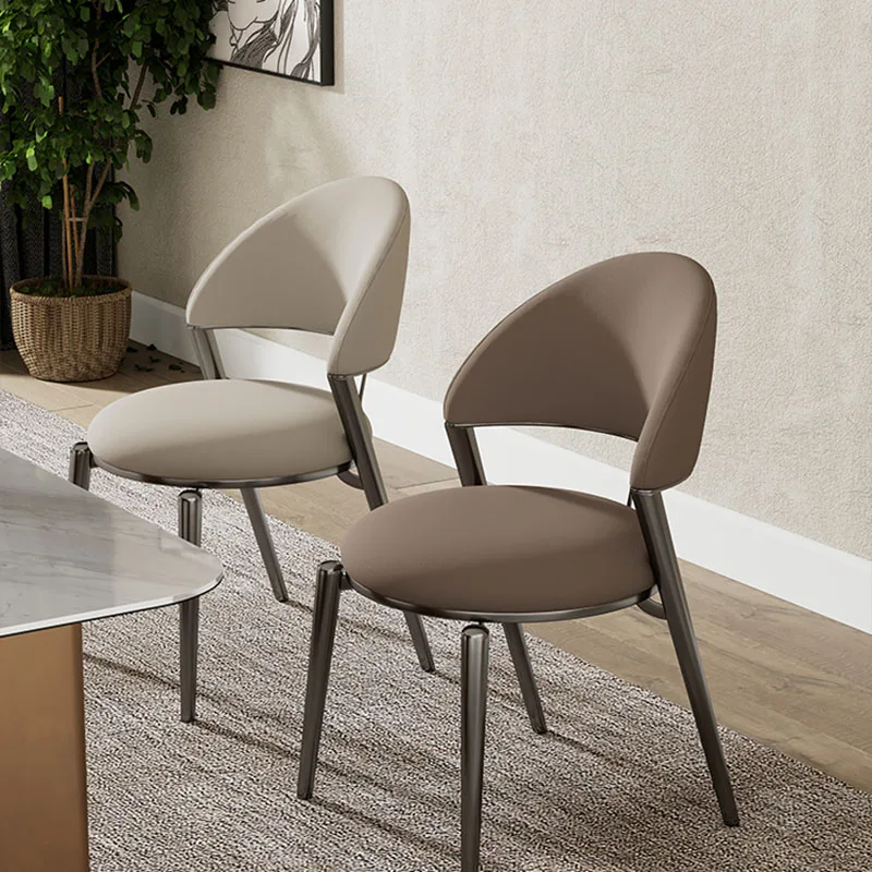 

Кухонные минималистичные стулья со спинкой, металлические эргономичные стулья для столовой, итальянские журнальные столики, мебель для обеденного стола